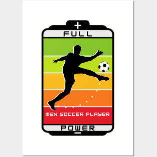 Soccer player full power Posters and Art